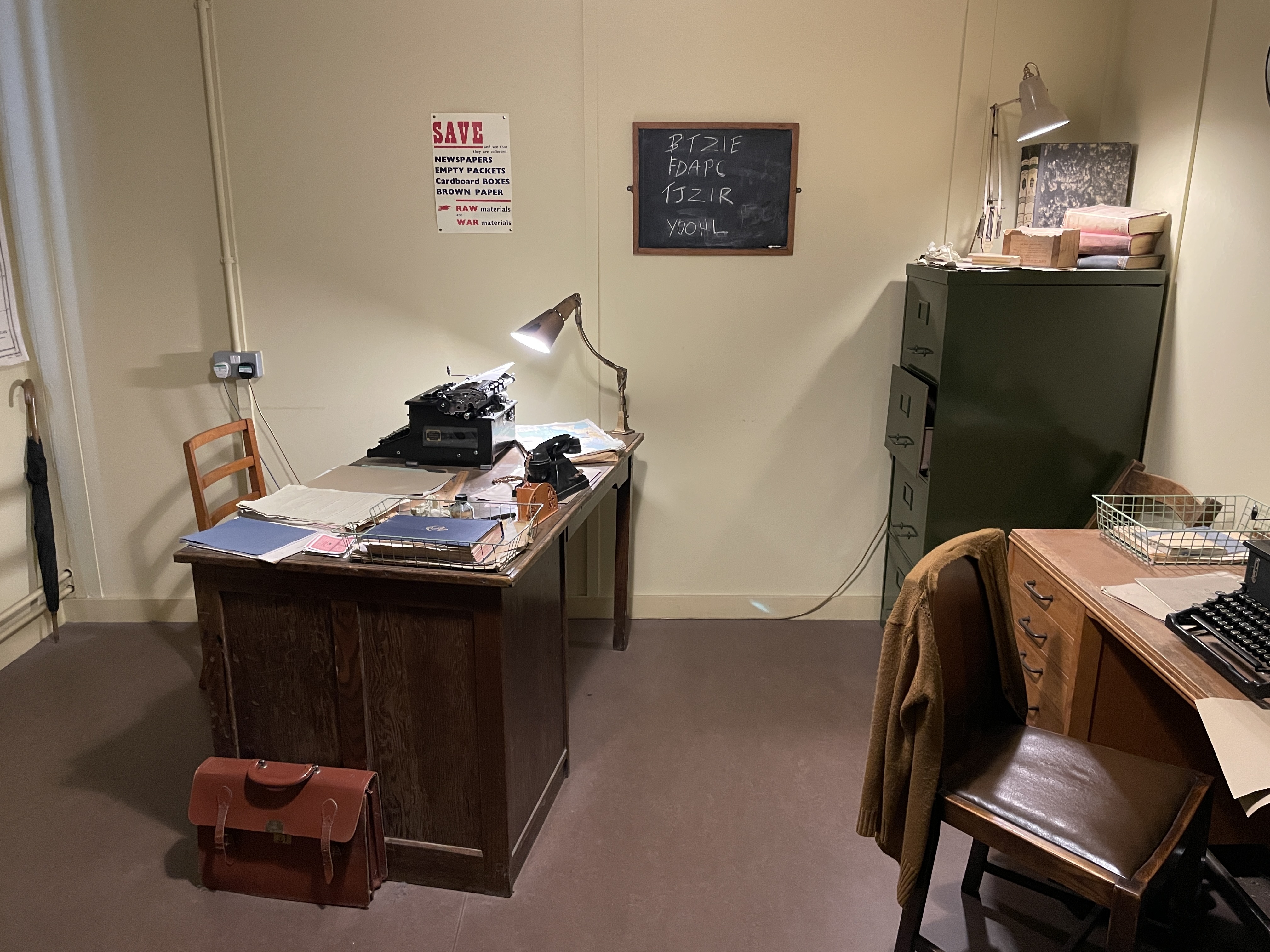 Alan Turing's office in Hut 8